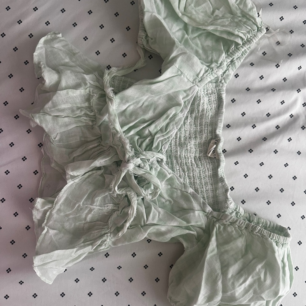 Aeropostale Light Green Crop Top